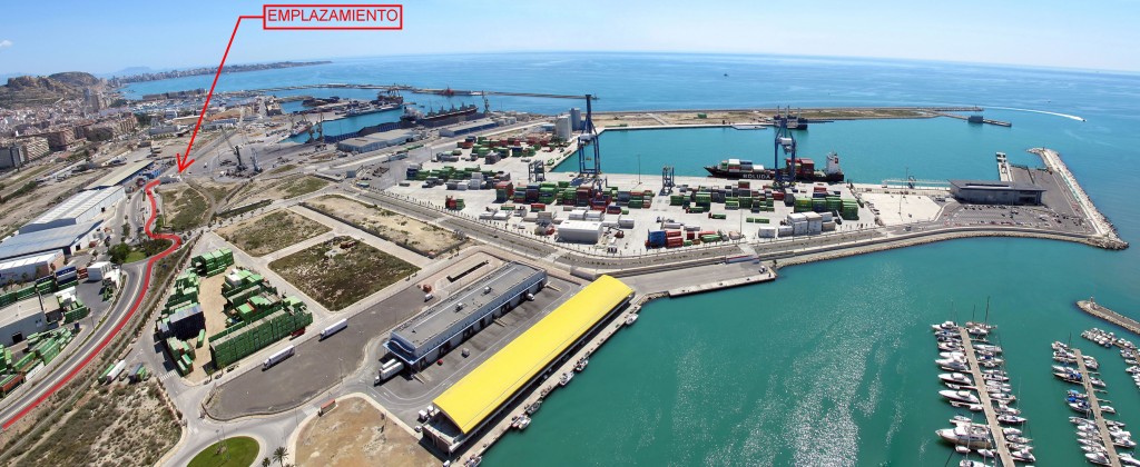 Ubicación dentro del Puerto de Alicante